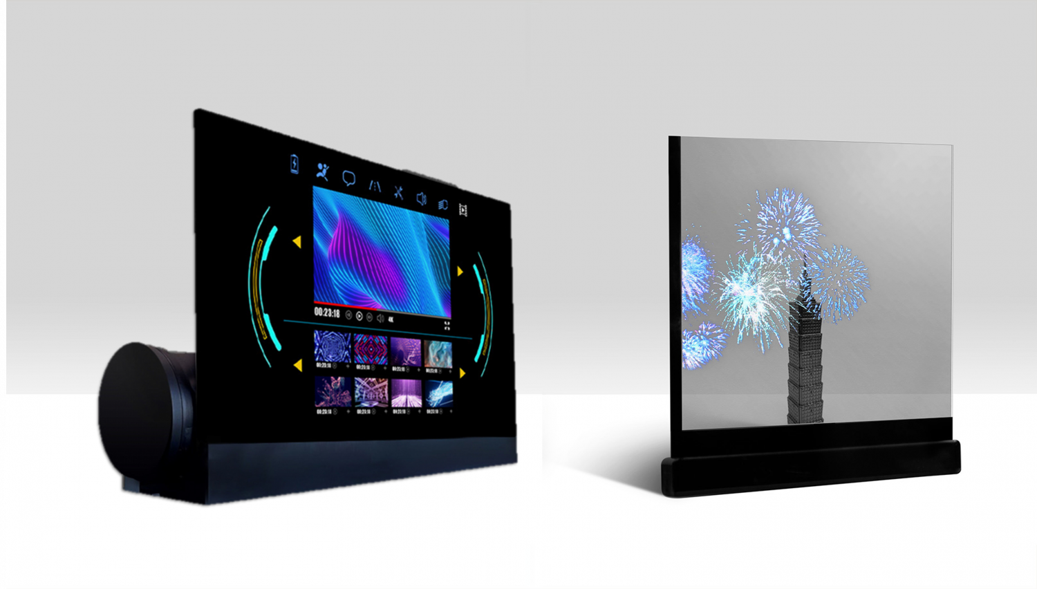 可卷式、折迭性、高透明